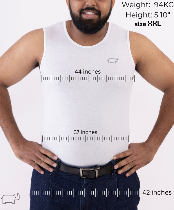 maútu 1: inner vest tailor made for Indian body shapes - XXL/2XL Size