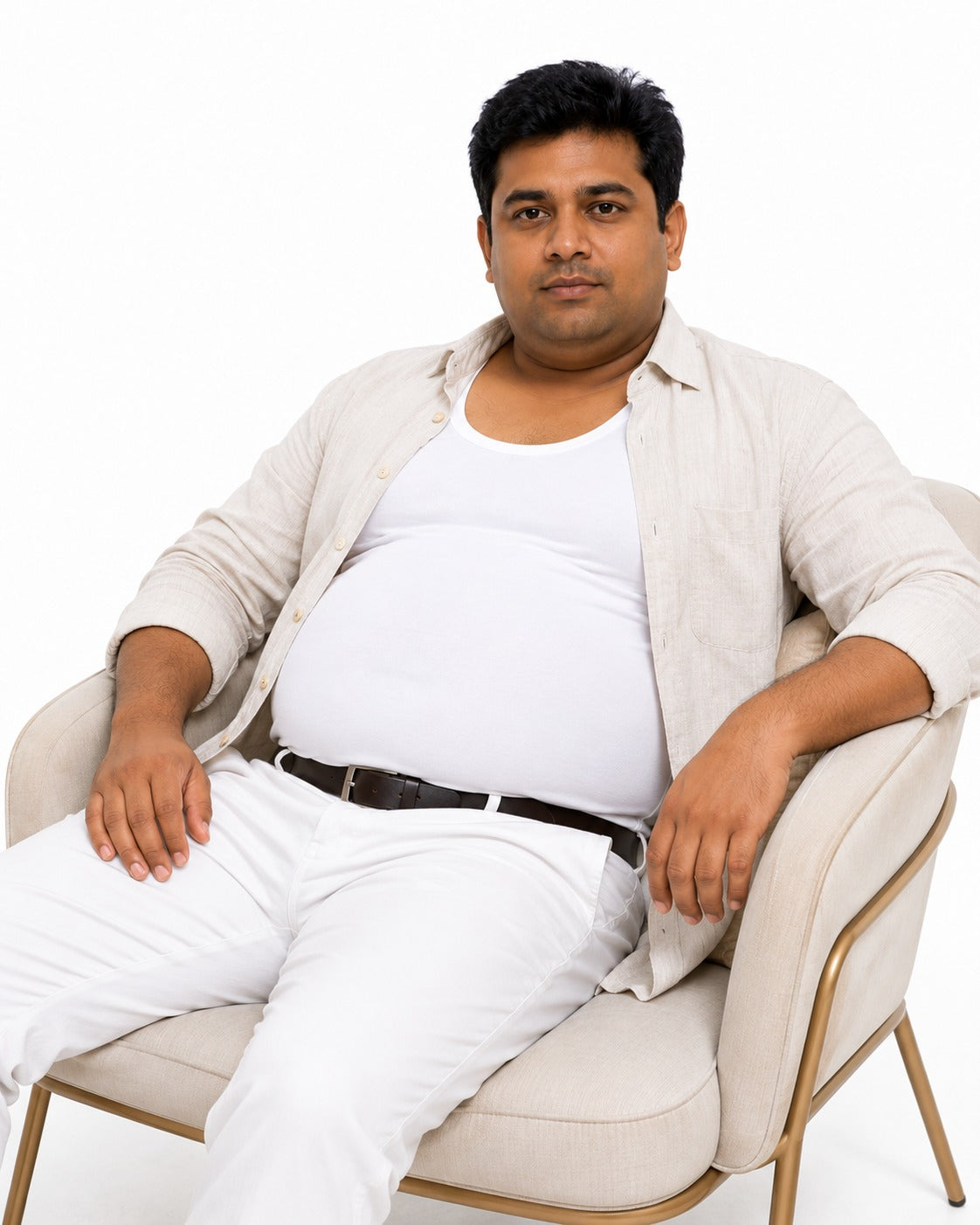 4XL - 110cm waist, 100cm Chest; Suitable for weights 100-120 KGs & upto 45 in waist